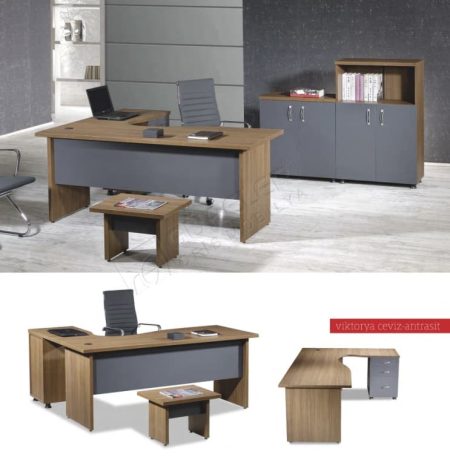 Çok fonksiyonlu ofis masası modeli.