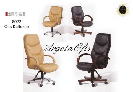 konforlu oturum sunan Ofisinizde prestijli bir atmosfer yaratmak için ideal 8022 Müdür Koltukları. Kaliteli yönetici koltuklarımızla gün boyu rahat ve şık bir oturum deneyimi..